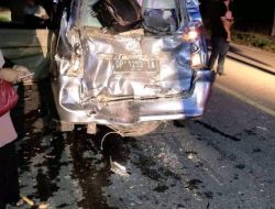 5 Mobil Rusak Akibat Kecelakaan Beruntun di Rangas Majene