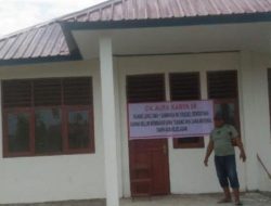 Ruang UKS SMAN 1 Sampaga Mamuju Disegel Tukang