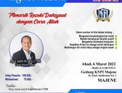 Besok, Rahasia Magnet Rezeki Gelar Seminar di Gedung KNPI Majene