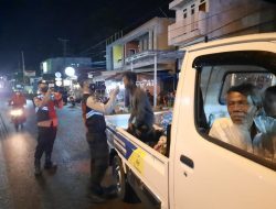 Cuaca Tak Mendukung, Polres Majene Tetap Himbau Masyarakat Taat Prokes