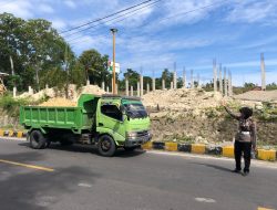 Tiga Truk Pemuat Timbunan Langsung Ditindak Polantas Polres Majene