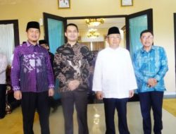 Bupati dan Wabup Majene Kompak Sambangi Rujab Gubernur di Momen Lebaran Idul Fitri 1443 Hijriah
