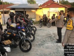 Kapolres Majene Pastikan Randis Dapat Maksimalkan Pengamanan Malam Puncak Idul Fitri