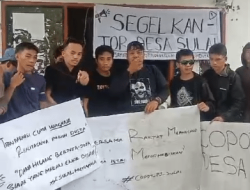 Warga Sulai Segel Kantor Desa, Desak Pj Kades Dicopot 