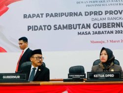 DPRD Sulawesi Barat Ajak Persatuan Usai Pilkada dalam Rapat Paripurna Pidato Gubernur Terpilih