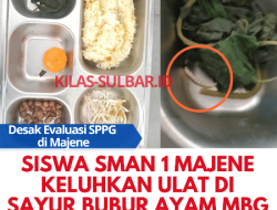 Siswa SMAN 1 Majene Keluhkan Ulat di Bubur Ayam MBG