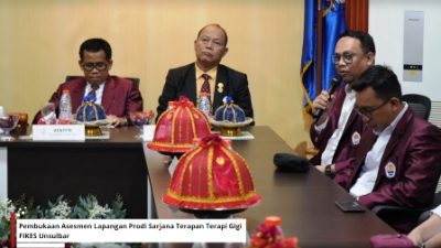 FIKES Unsulbar Resmi Buka Asesmen Lapangan Prodi Sarjana Terapan Terapi Gigi, Target Jadi Unggulan Kesehatan 2040