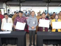 Rektor Unsulbar Teken PKS Penguatan Kekayaan Intelektual dengan Kemenkum Sulbar