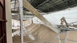 Belum Diresmikan, Beton dan Plafon Koperasi Merah Putih di Desa Bambangan Malunda Sudah Roboh