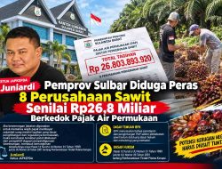Pemprov Sulbar Diduga Peras 8 Perusahaan Sawit Senilai Rp26,8 Miliar Berkedok Pajak Air Permukaan