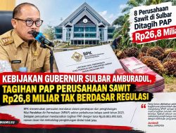 Kebijakan Gubernur Sulbar Amburadul, Tagihan PAP Perusahaan Sawit Rp26,8 Miliar Tak Berdasar Regulasi