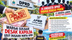 Warga Desak Kapolda Sulbar Periksa 14 Anggota DPRD Sulbar Terkait Dugaan Jual Beli Pokir